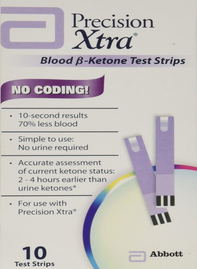 Precision Xtra Blood Ketone Test Strips - 10 ea - In Box - Image 1
